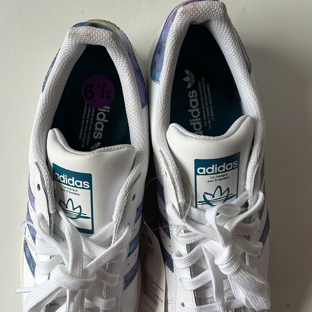Adidas Superstar Women’s Shoes 6.5 White - Picture 5 of 15